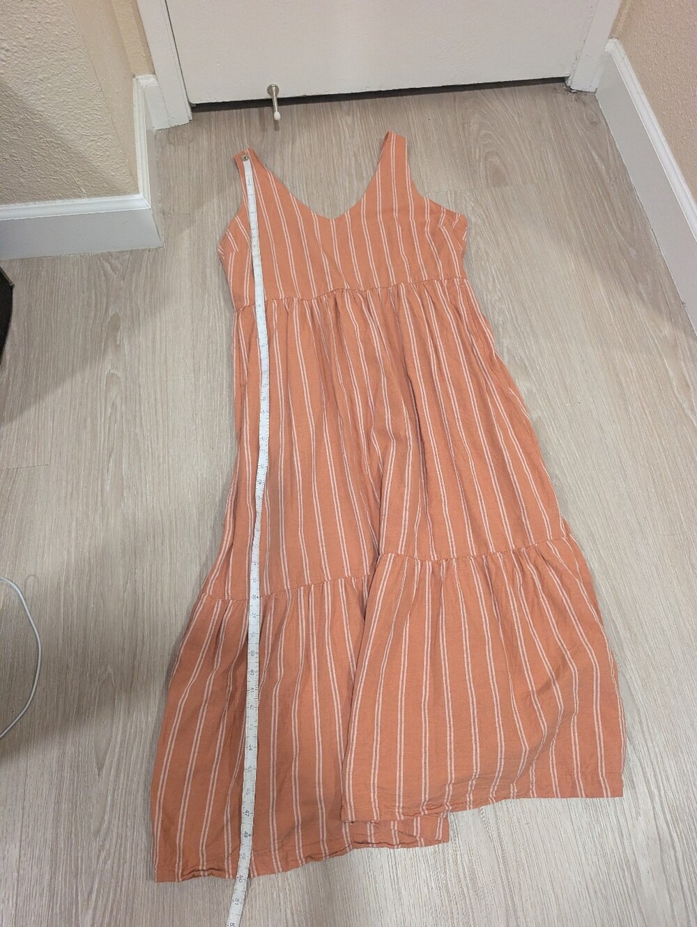 Pact Canopy Linen Blend Easy Tank Dress In Hermosa Stripe - Picture 12 of 15